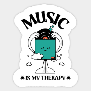 Music is my Therapy Sticker